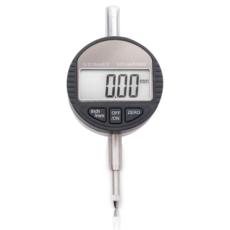 Electronic Digital Dial Indicator Micrometer 0.001mm/0.00005" Probe Gauge Range 0-25.4mm/1" Precision Measuring Tool: White