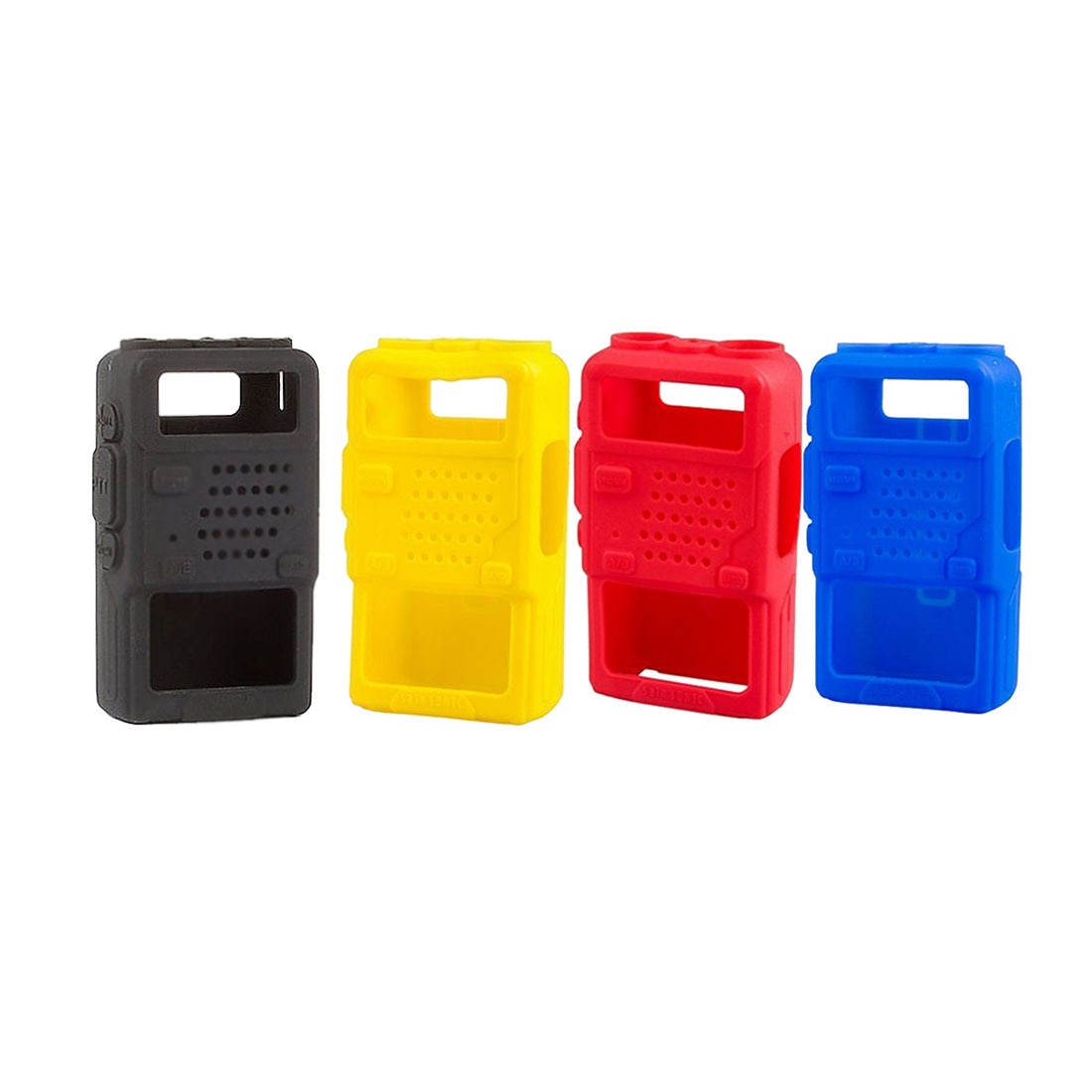 Soft Silicone Handheld Cover Shell Soft Case Holster for Baofeng 5R 5RA R5E 5RB 5RA+ 5RE PLUS F8 Black Yellow Blue Red Optional