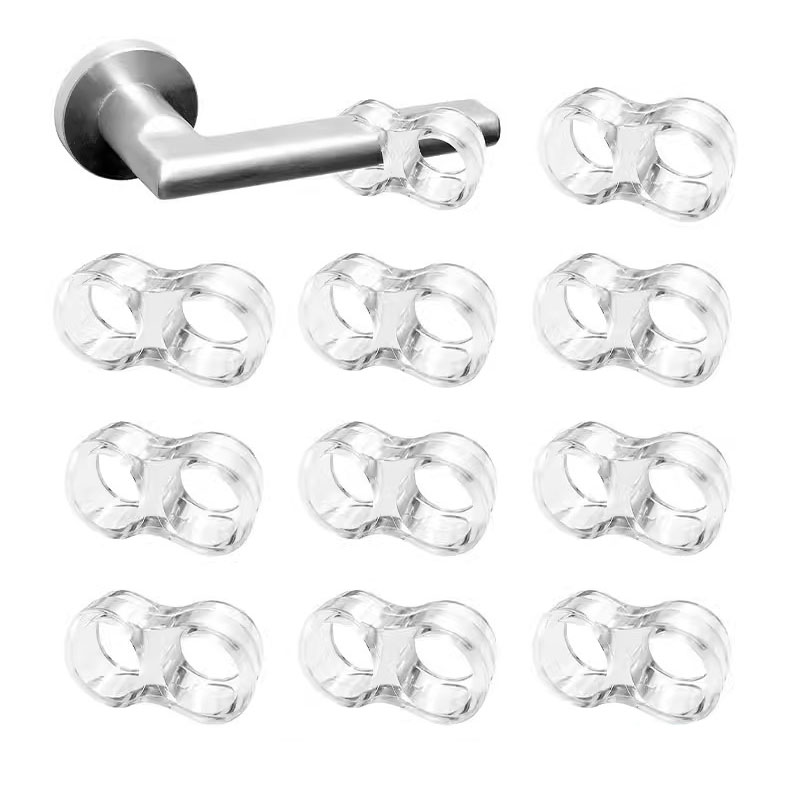 Alças rolha de porta de silicone gel batente de porta transparente proteção de parede maçaneta da porta pára-choques protetor de móveis almofada alça buffer
