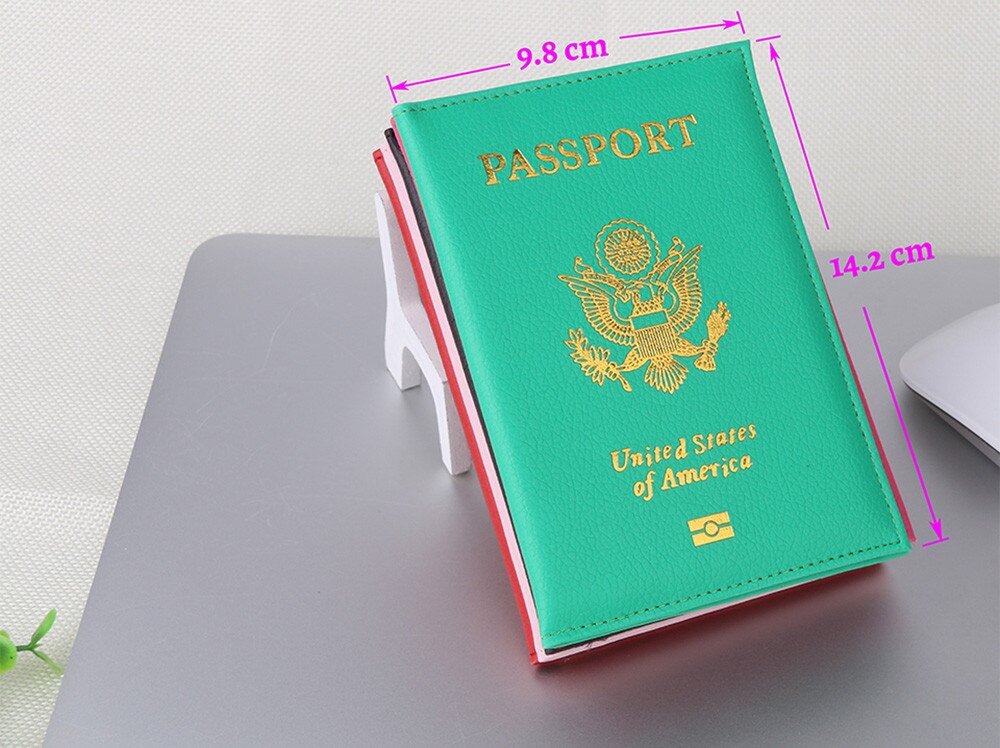 Travel Cute USA Passport Cover Women Pink USA Passport Holder American for Passports Girls Case Passport Wallet Pasaporte @