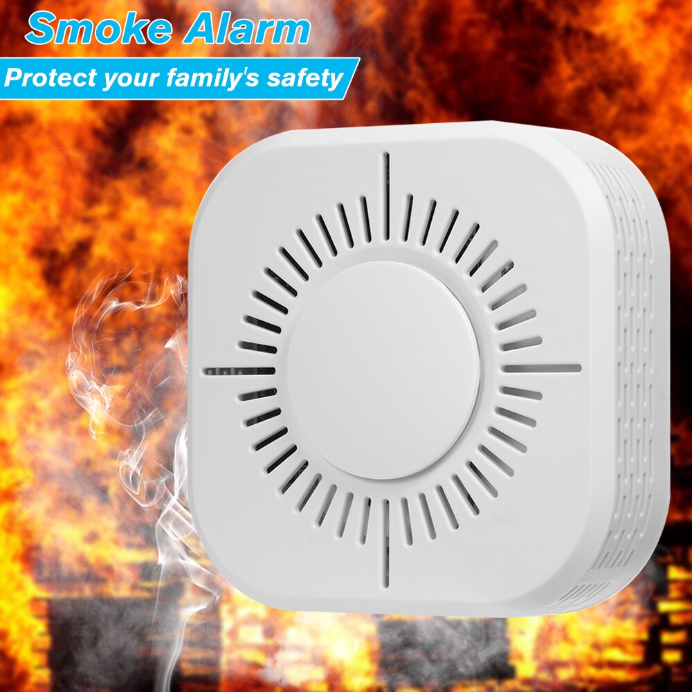 Photoelectric Smoke Alarm High Sensitive Wireless System Security Independent Smoke Detector Fire Protection Sensor