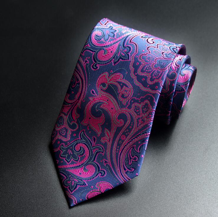Cravate Homme Zanzara 100% Soie - Motif Paisley Marron Argent - Longueur 56" - Occasion Excellent état