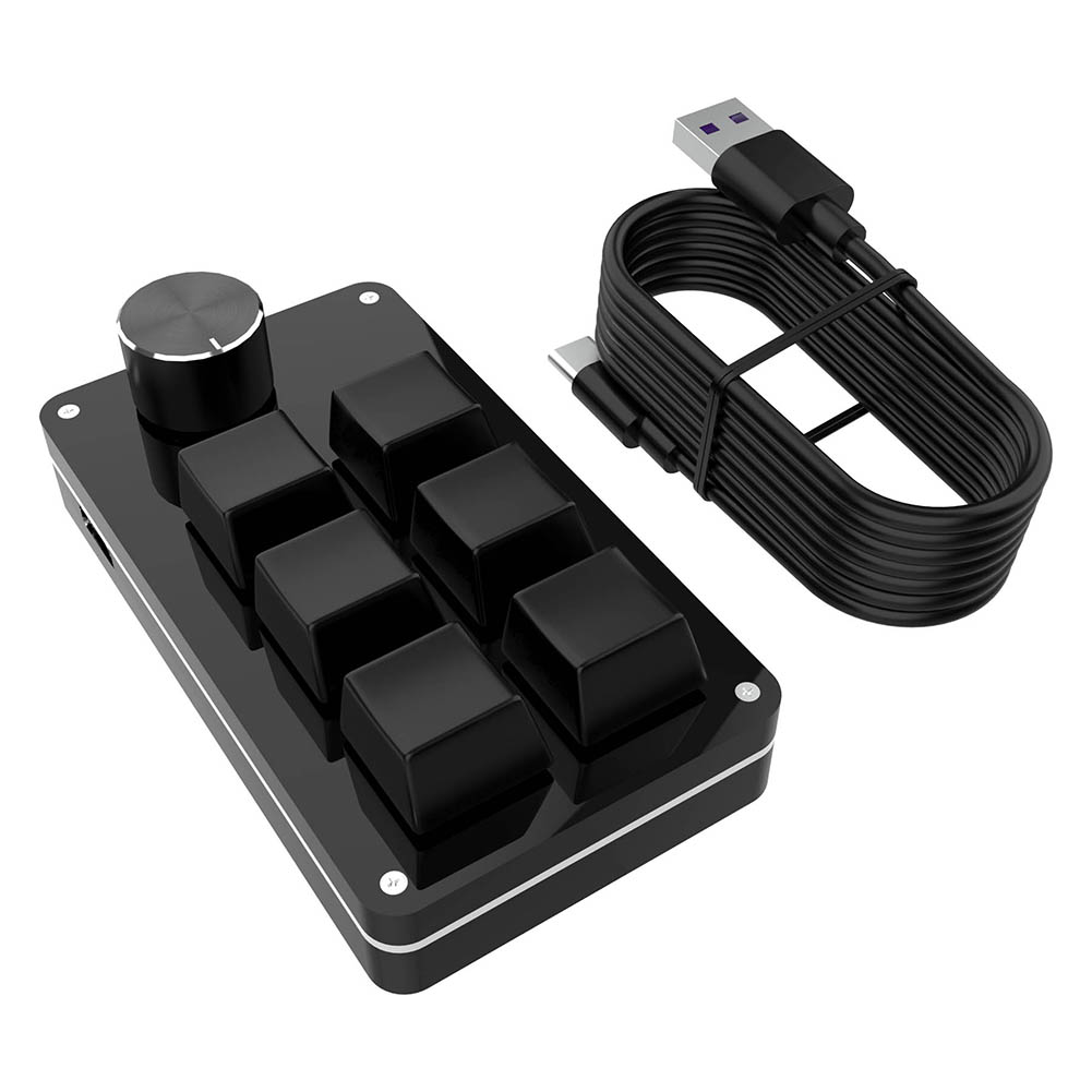 12 klawisz 2 pokrętło klawiatura makro RGB klawiatura mechaniczna gorący zamiana klawiatura niestandardowa klawiatura jednoręczna mini klawiatura robić gier mini klawiatura: Bordowy