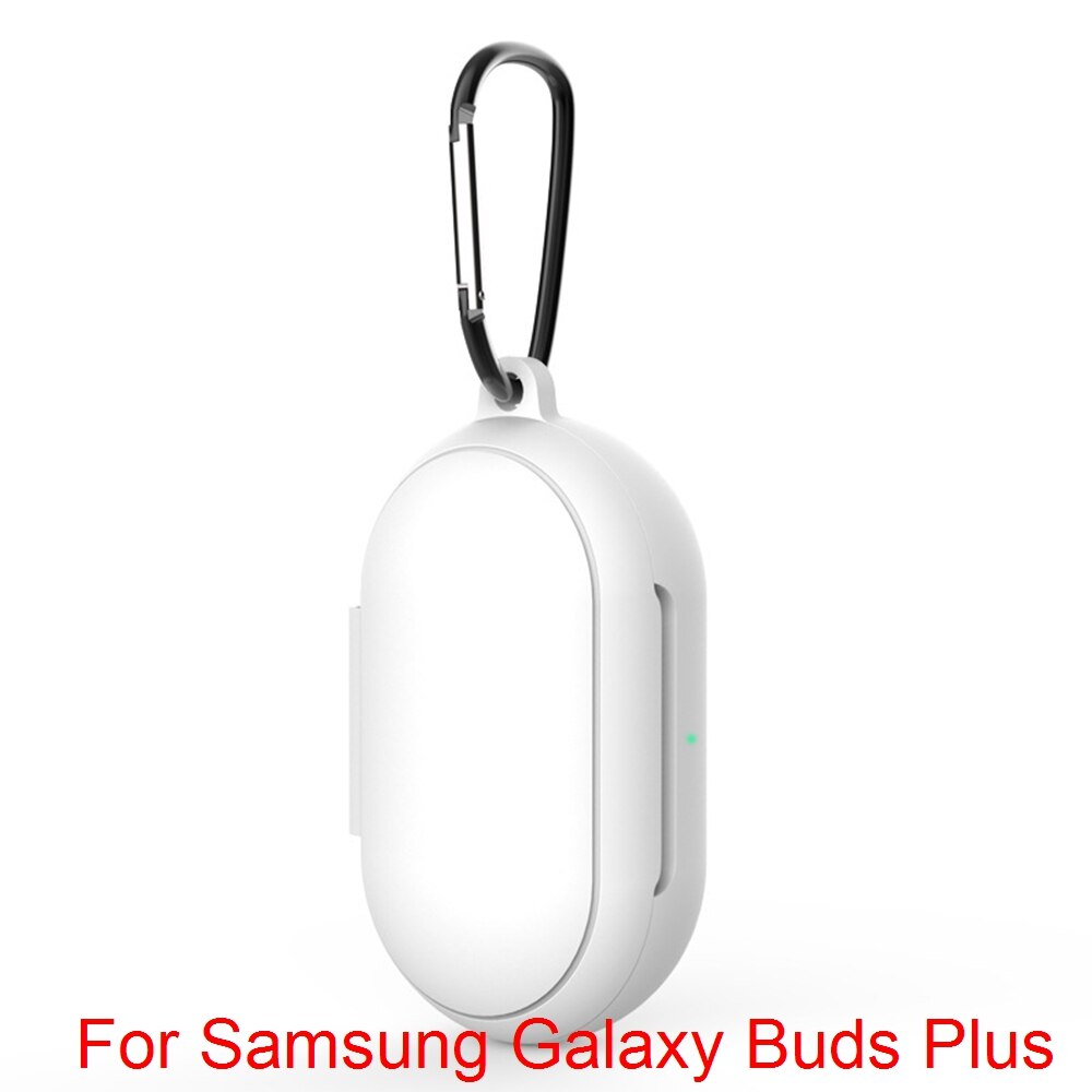 2 in 1 Soft Silicone Protective Case Cover For Samsung Galaxy Buds Plus Metal Colorful Sticker For Samsung Galaxy Buds Plus: 01 Only Case