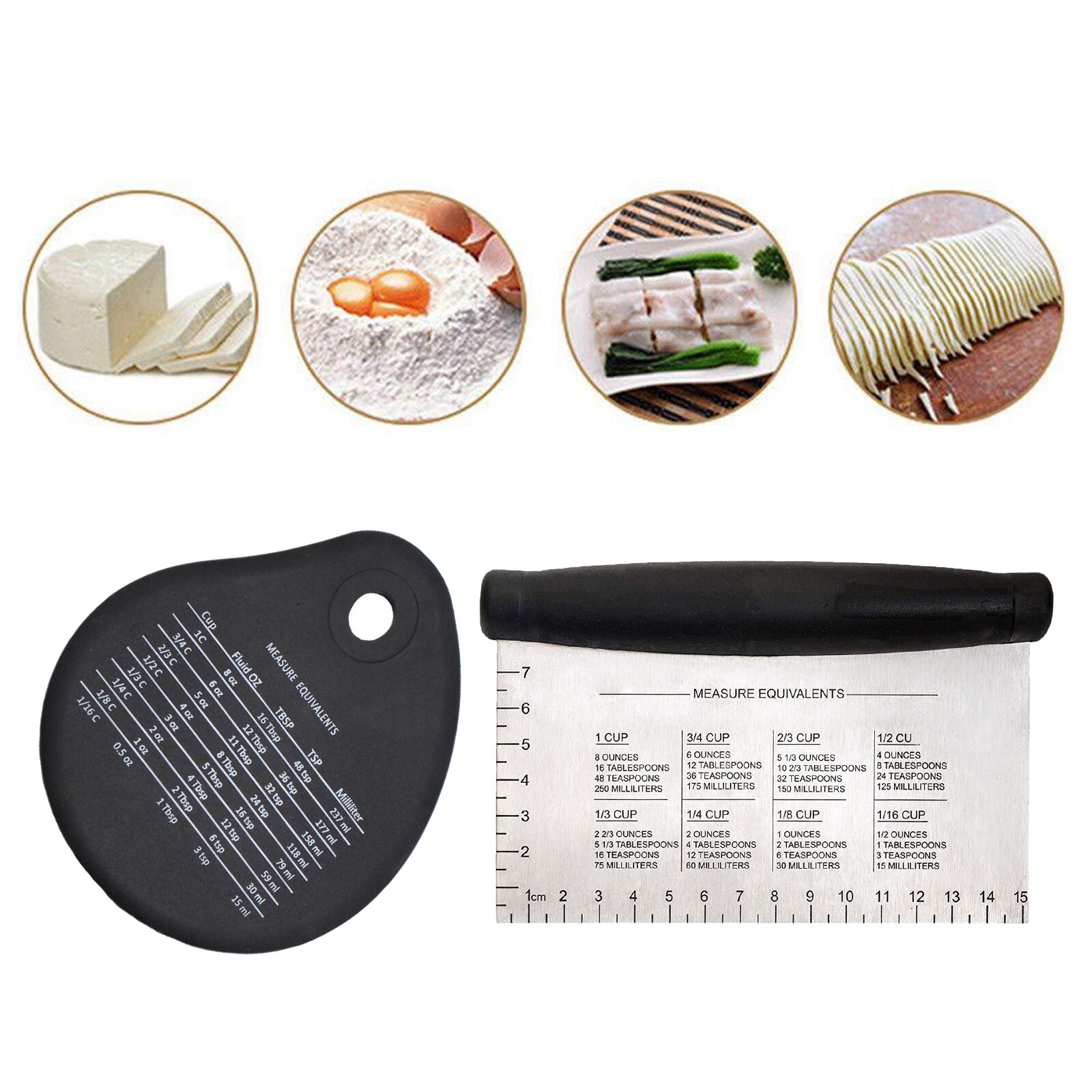 Stainless Steel Dough Scraper Blade Cutter Griddle Chopper Cutter