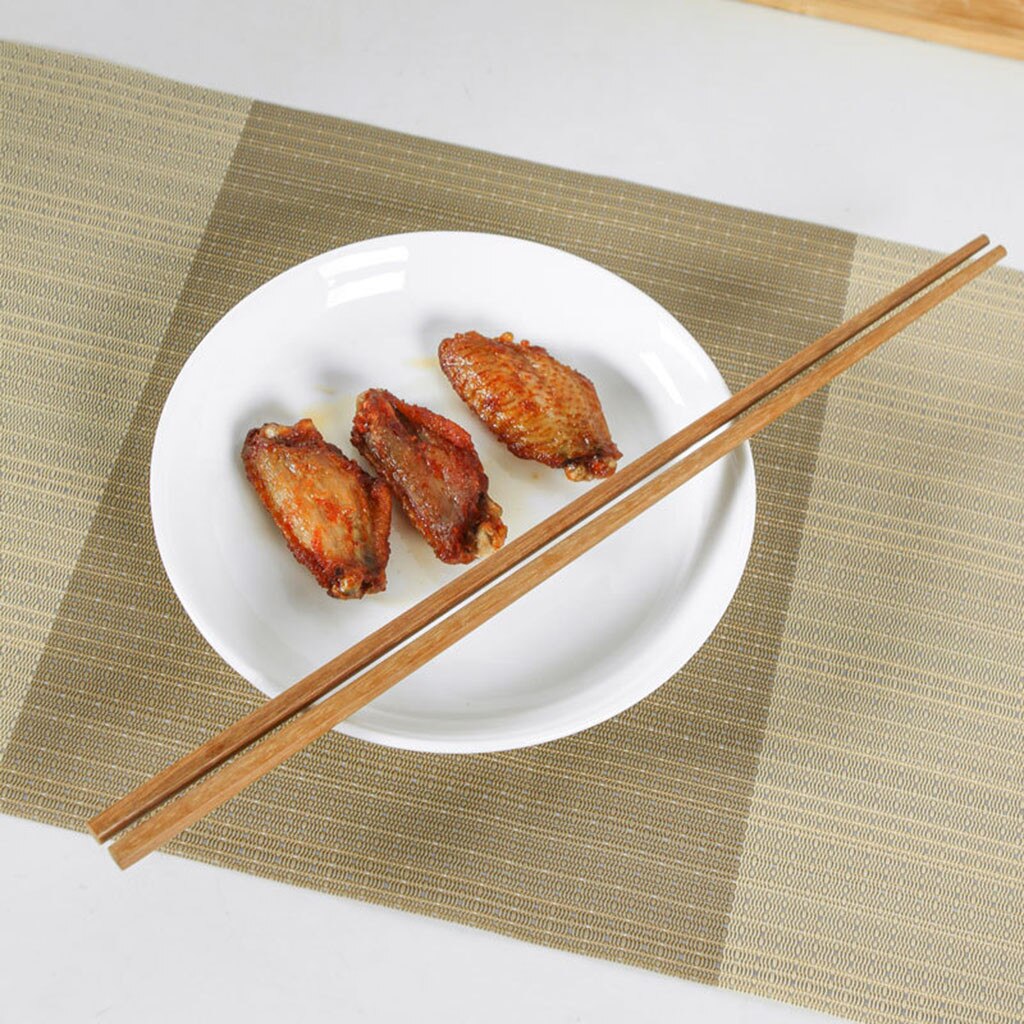 Palillos de cocina largos para cocinar, utensilios para Fideos Fritos, vajilla para el hogar, palillos de madera cómodos fritos de largo, 38CM #50