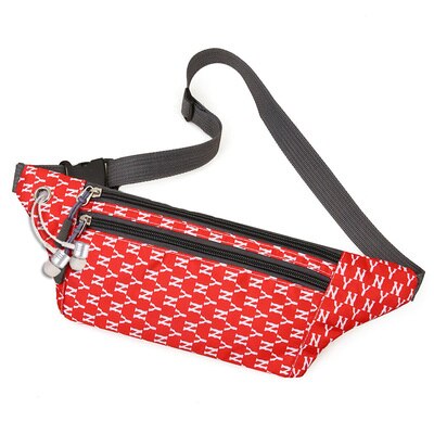 Kleurrijke unisex kleine heuptasjes met print voor dames, nylon borst- en schoudertas, all-match canvas draagtas voor mannen