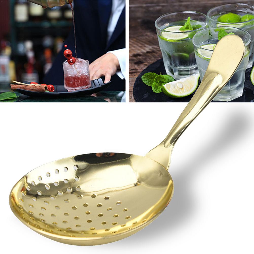 Bar Strainer 304 Stainless Steel Shaker Bar Bartender Ice Strainer Wire Mixed Drink Cocktail Filter Spoon Barbartender Tool 2022