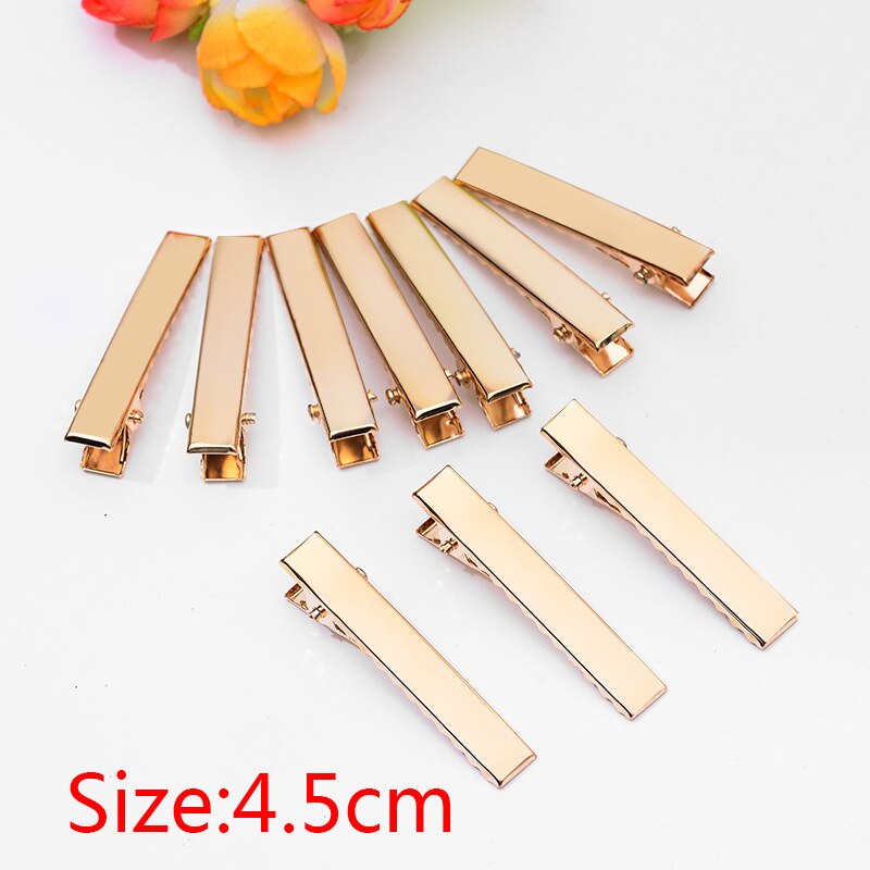 20pcs 3.2/4/4.5/5.5/6.5/7.5cm Gold Color Hair Pins Clips Wedding Hair Jewelry for Women DIY Jewelry Making Findings: 4.5cm