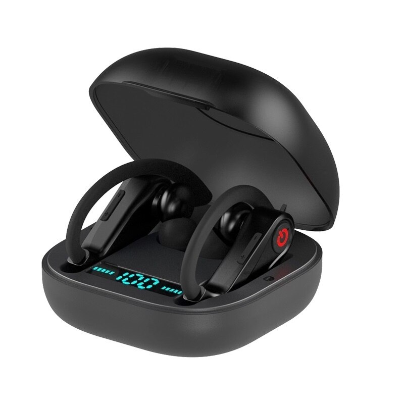 Tws Bluetooth 5.0 Draadloze Koptelefoon Stereo Sport Oorhaak Headsets Met Opladen Doos Voor Android Ios Telefoon