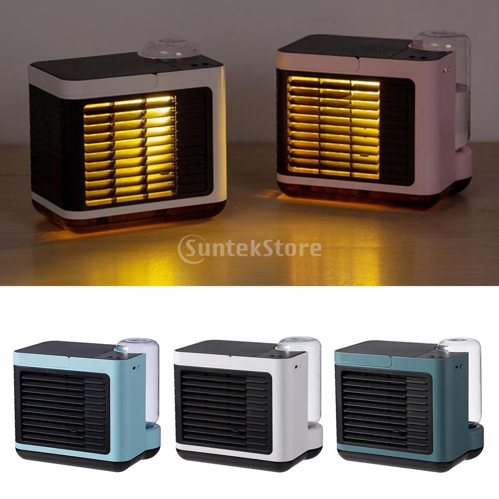 Portable Air Cooler Ice Water Humidifier 3 Speeds with 390ml Water Tank for Home Office