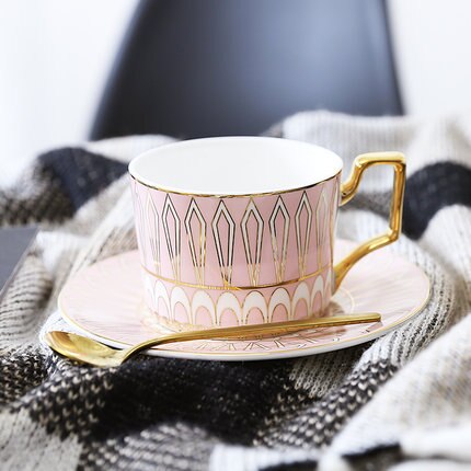 Kerst Thee Cup Set Hoge Europese Koffie Kopje Thee Set Keramische Espresso Cups Herbruikbare Kubek Thee Glazen Servies Thuis LZI015