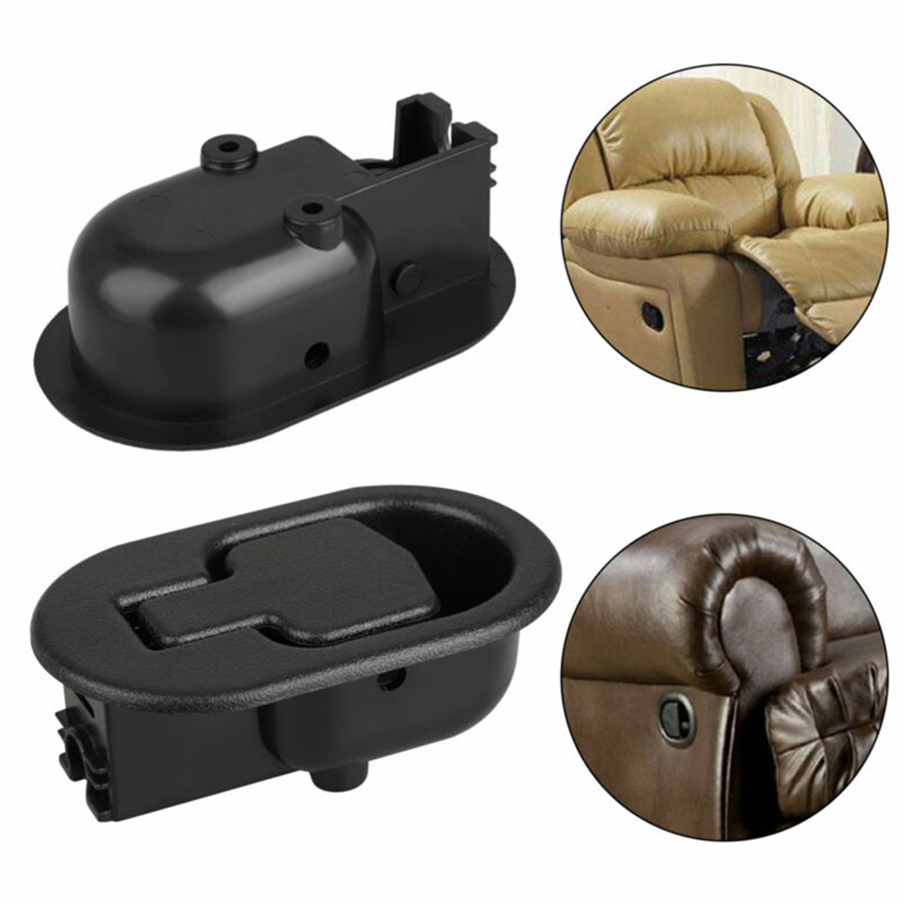 1pc sofaer sofautløser lenestoler svart ovalt håndtak spak abs reservedeler maskinvare sofatilbehør