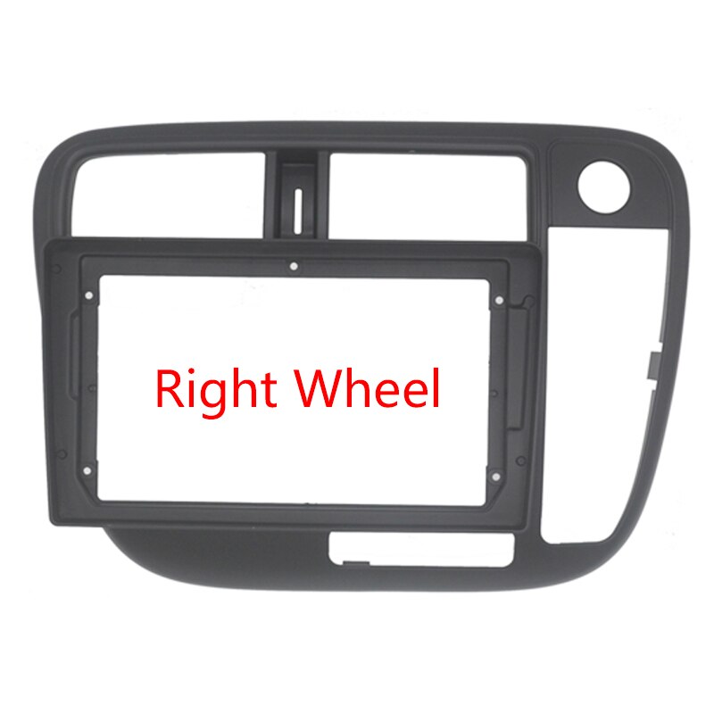 9" Car Radio Dash Panel Fascia For Honda Civic 1996 1997 1998 1999 2000 2001 Manual AC Stereo Mounting Bezel Faceplate Frame Kit: Right Wheel