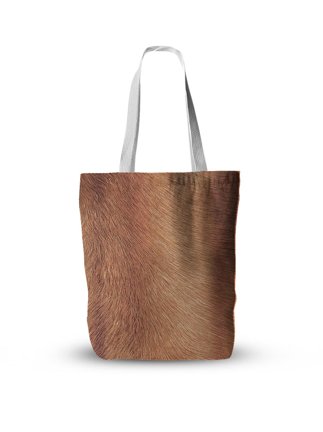 Animal Skin Canvas Bag Leopard Print Tiger Cat Skin Handbag Foldable Large Capacity Shoulder Bag Grocery Storage Bag: style6