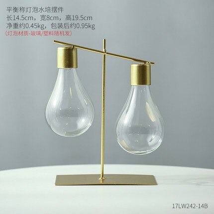 Dubbele rechte vaas - transparante glazen vaas - bloempot - woondecoratie - bol - hydrocultuur vaas - bruiloft woonaccessoires: Dubbele rechte