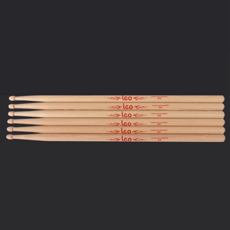 LEO 1Pair Drumstick Drum Sticks Anti-Skid Hard Musical Instrument Band