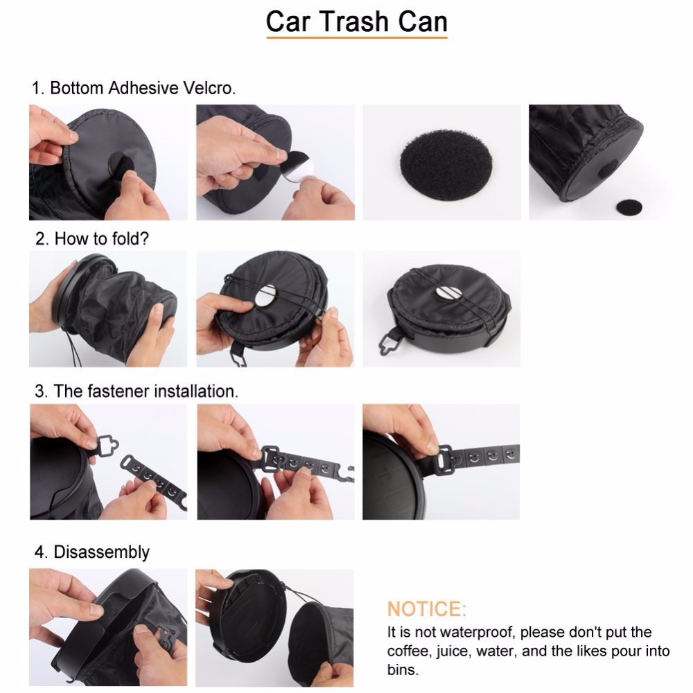 Auto Prullenbak Blikjes Opvouwbaar Multi Functie Achterbank Auto Organizer Opbergtas Bekerhouder Reizen Afvalbak Auto Accessoires
