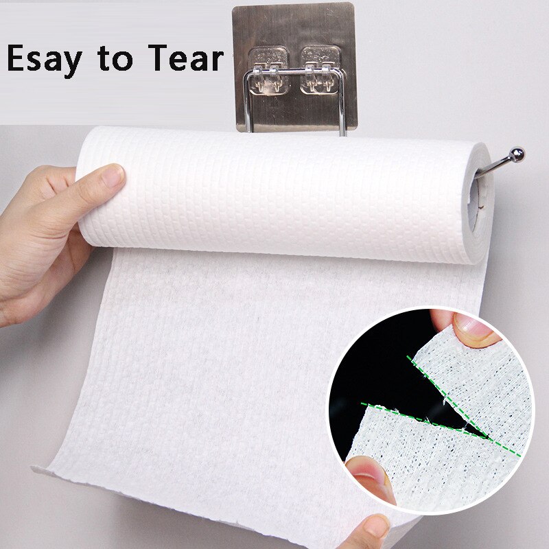Kitchen paper towel lazy rags wet and dry dual-use household cleaning oil-free dish towels disposable cleaning cloth