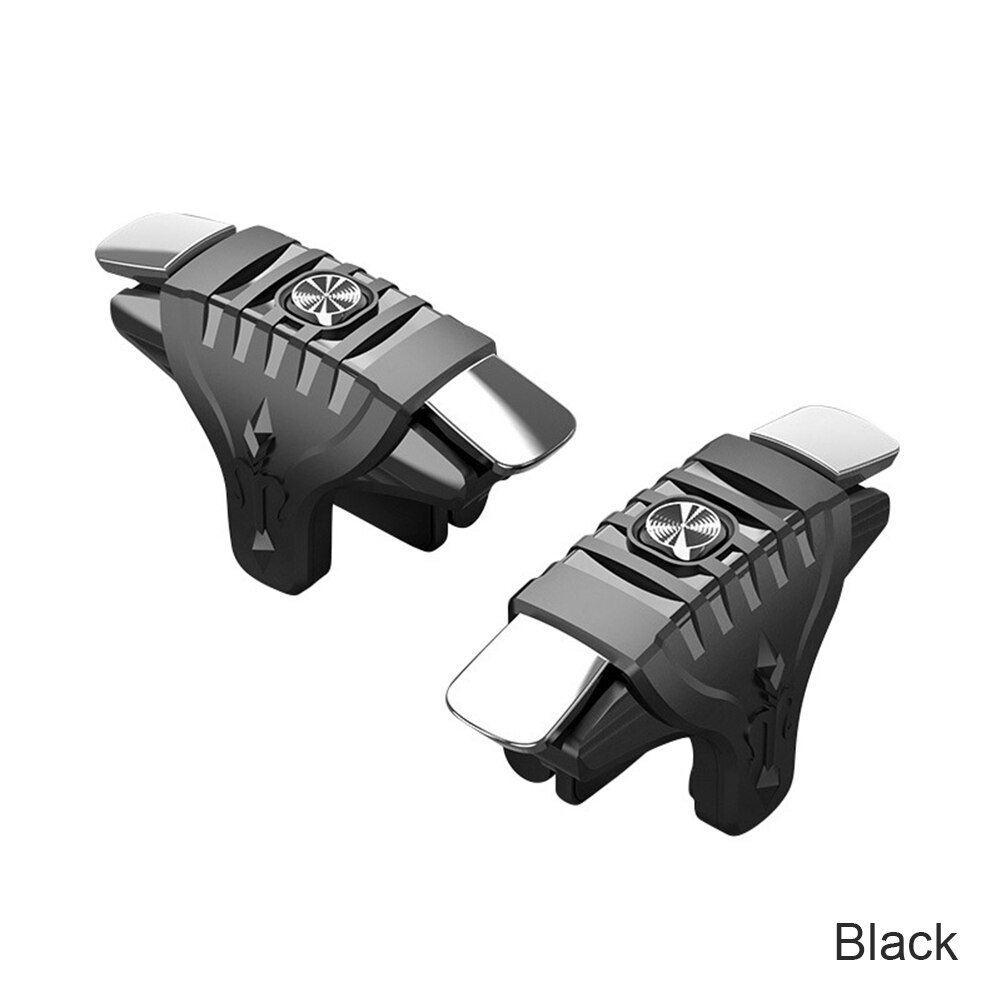 Joystick de juego móvil para Apple/PUBG Android, Mando de juego para móvil, botón de disparo, tirador L1R1: Negro