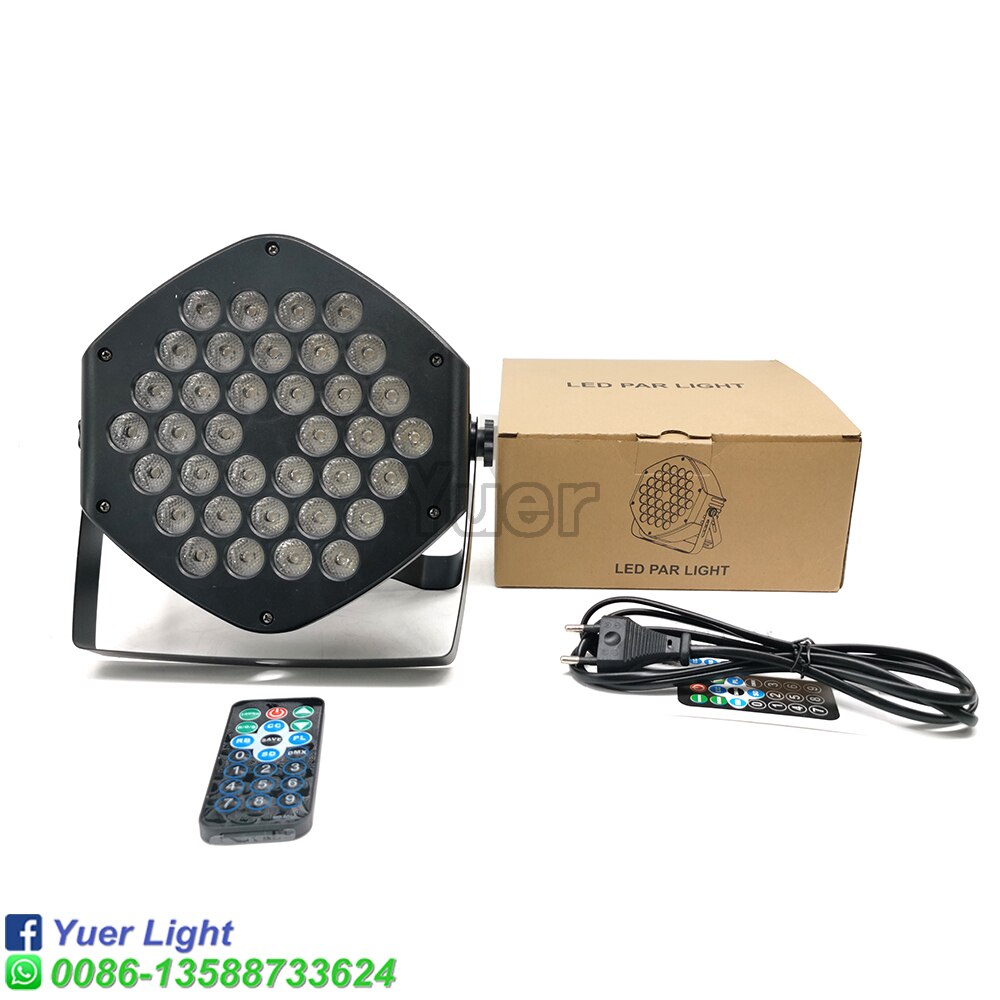 ledet par lys 36 x 3w rgbw strobe lys rgb 3 i 1 ledet dj vask diskotek lys dmx 512 effekt til liten paty parti bar scene belysning