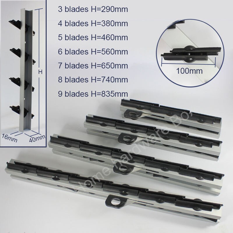 Aluminium jalousie fenster jalousie fenster rahmen Verschluss kippen offen klingen jalousie halterung glas blätter 3,4,5,6,7,8,9 Verschluss klinge