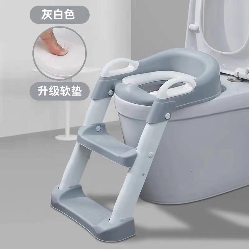 Wc für freundlicher Kammer Topf Leiter Baby Mädchen männer freundlicher Wc Leiter Kammer Topf BABYS Wc Sitz Kammer Topf Gestell Treppe: grau  Aktualisierung gepolstert 