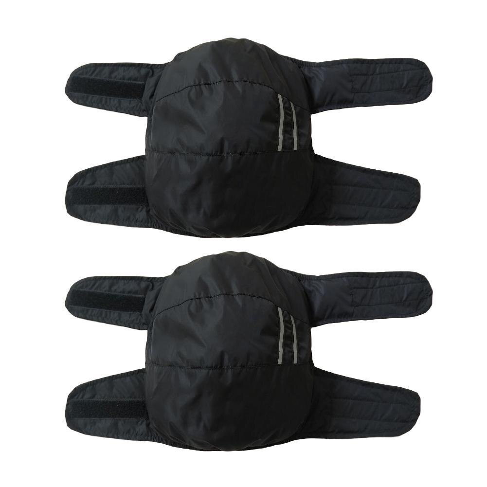 Rodillera cálida para motocicleta rodilleras para montar en moto, a prueba de viento, a prueba de frío, protector de rodilla para exteriores de invierno, protector de cuero PU Waterprof