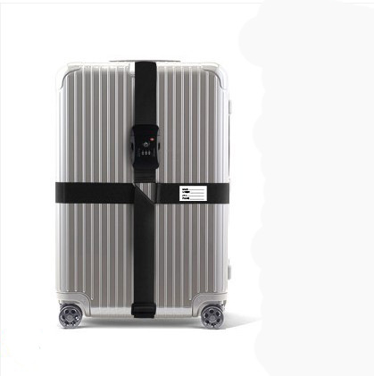 Tsa Douane Slot Bagage Cross Riem Met Wachtwoord Verstelbare Reizen Koffer Band Bagage Koffer Touw Bandjes Reizen Accessoire: Rood