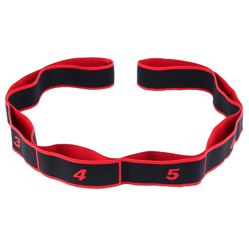 Yoga Zugband - Elastisches Stretchband - Strapazierfähiges Widerstandsband für Fitness, Gym, Pilates: Rot