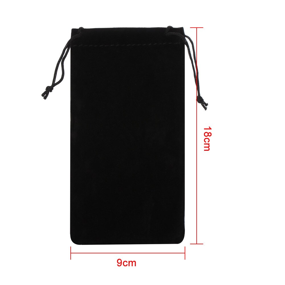 1Pc Koord Fluwelen Zakjes 18X9Cm Sieraden Verpakking Display Tassen Zachte Brillen Pocket Bril Doek Bag Eyewear case