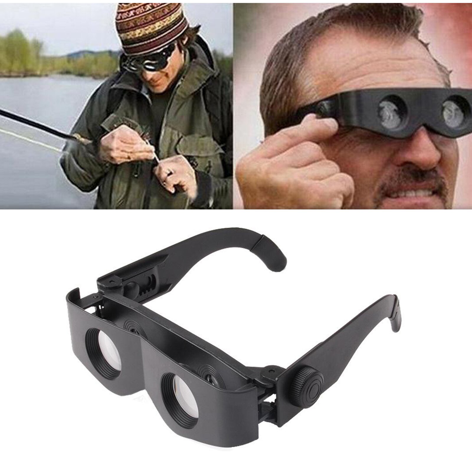 Telescope Glasses Magnifier , Binoculars Glassess Hands Free Adjustment Outdoor for Fishing Bird Watching Theater Opera