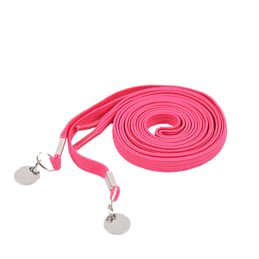 Pair Of Perfect One Hand No Tie Laziness Shoelace Laces Elastic Convenient Multicolors Shoelaces Long: Pink