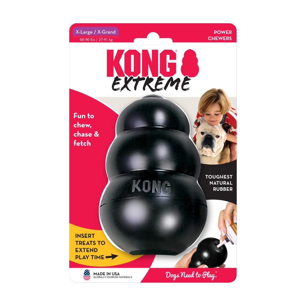 XL-Size KONG Classic Dog Chew Toy Collection Up to 60-90lbs(27-41kg)