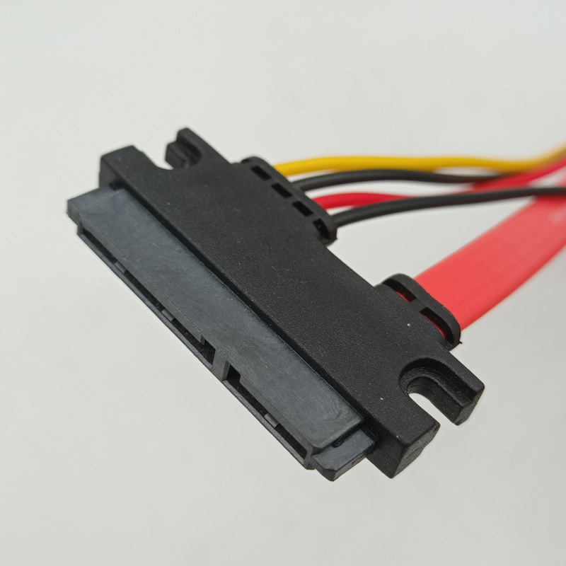 SATA 7+15 To SATA 7pin Data Power Cable Integrated Line Small 4pin Reverse Bend XH2.54 SATA Cable