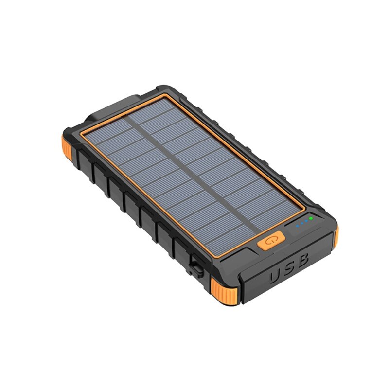 80000mAh Solar Power Bank Fast Charger Large Capacity Waterproof External Battery with Flashlight for Xiaomi Iphone Huawei: orang