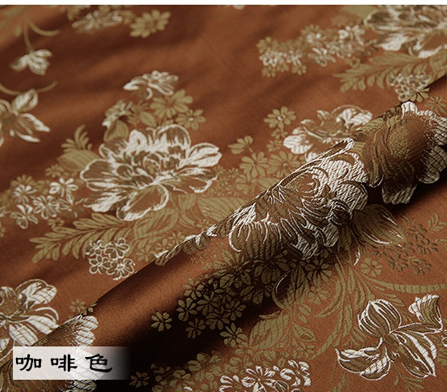 Pæon brokade stof damask jacquard amerikansk stil beklædning kostume polstring møblering tøj stof 75*50cm: F