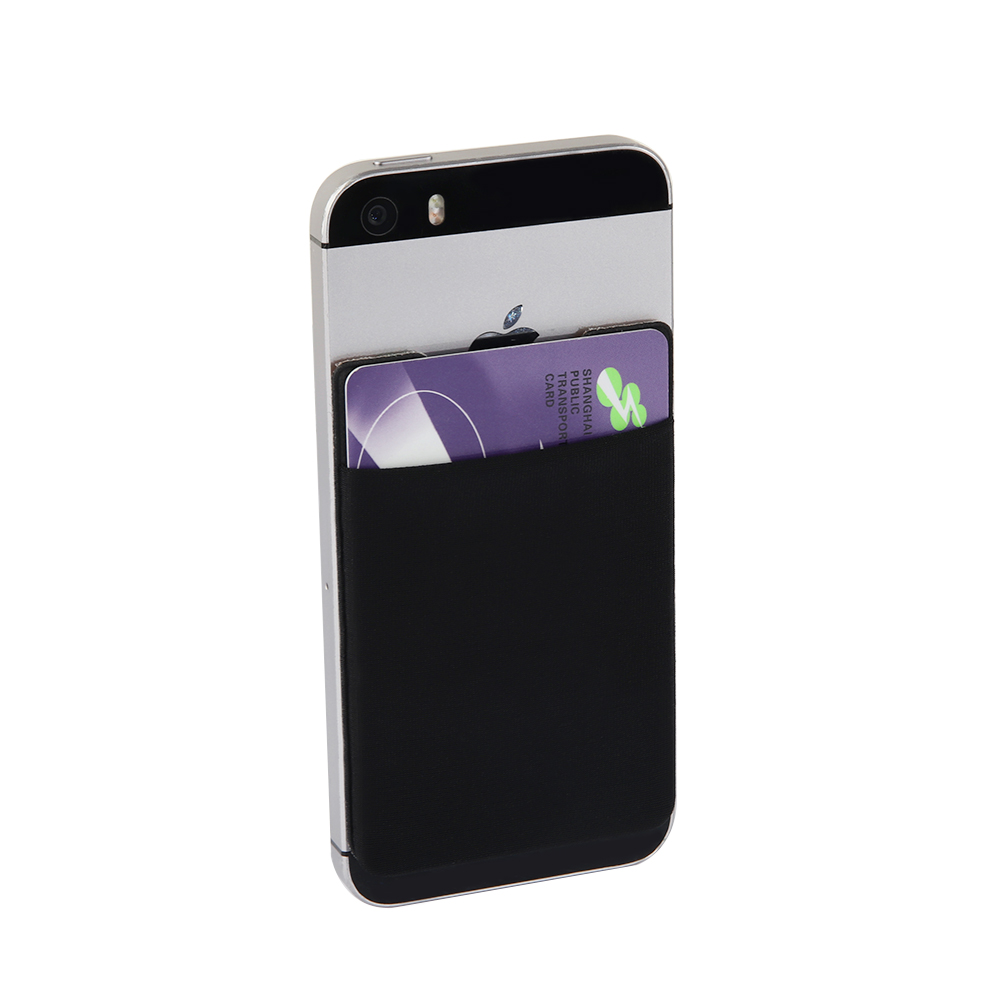 Portafoglio elastico per cellulare porta carte di credito porta carte di credito adesivo tascabile custodia universale per cellulare