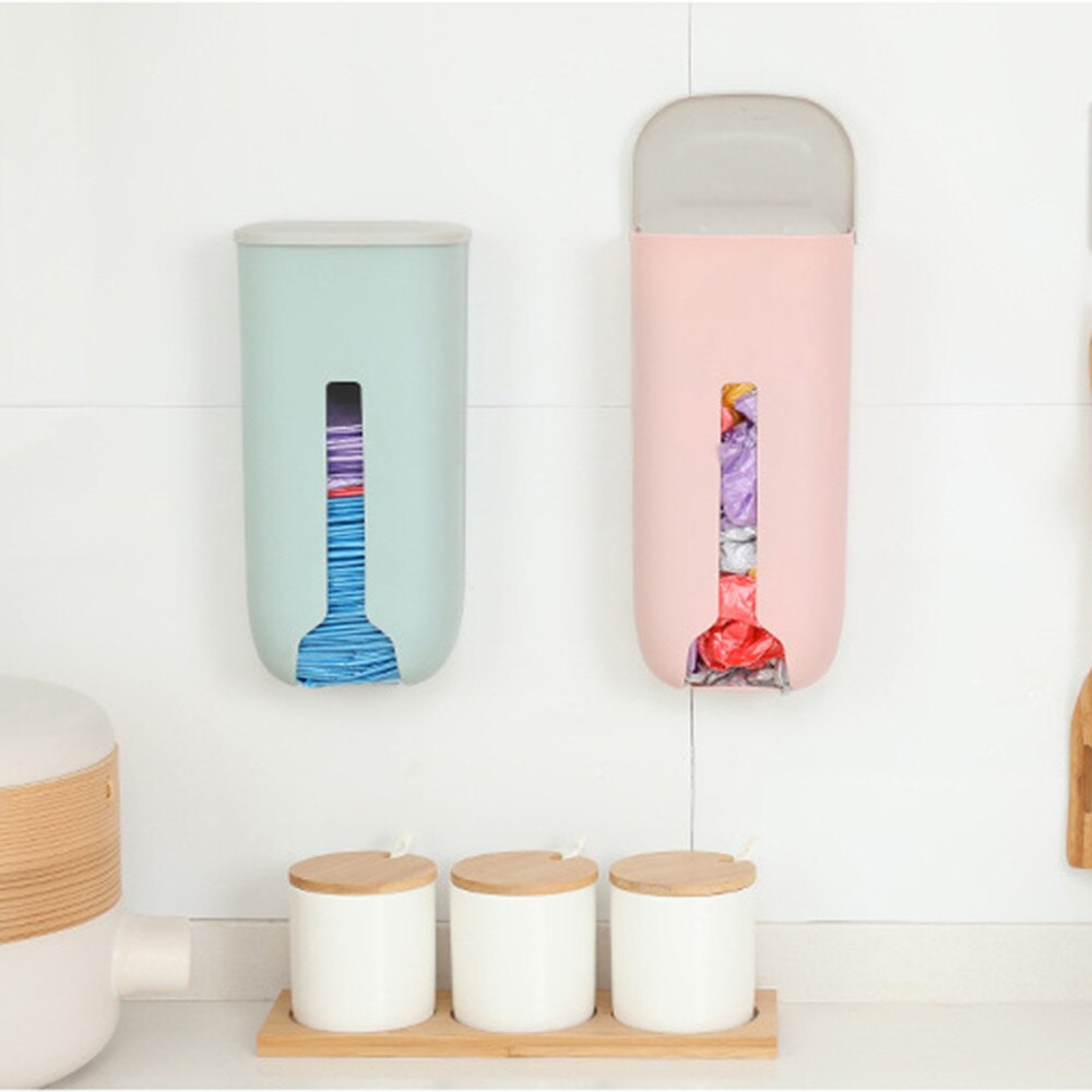 Organizer robić kuchni przenośny śmieci torba schowek przyjazne dla środowiska plastikowa torba na śmieci pojemnik ścienne wiszące ssania kubek Organizer