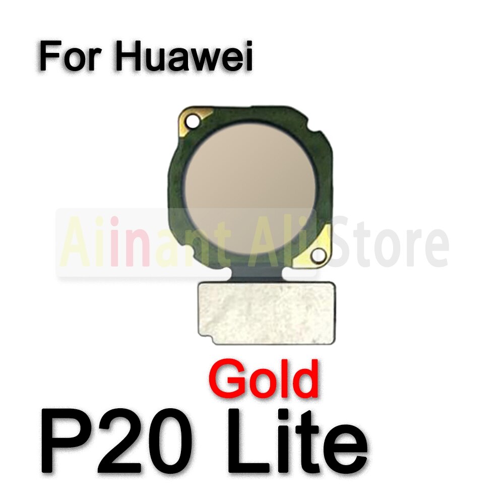 Original Zurück Heimat-Geschmack Fingerabdruck Sensor biegen Kabel Für Huawei P 10 20 30 P10 P20 P30 Lite berühren Ich würde Fingerabdruck biegen Kabel: P20 Lite Gold