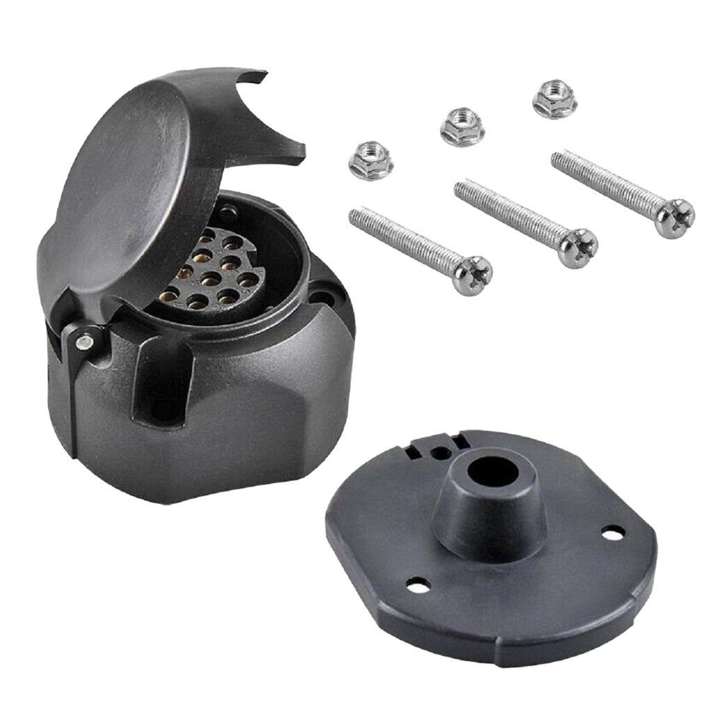 13 Pin Trailer Truck Caravan Towbar Socket Plug Adapter Converter