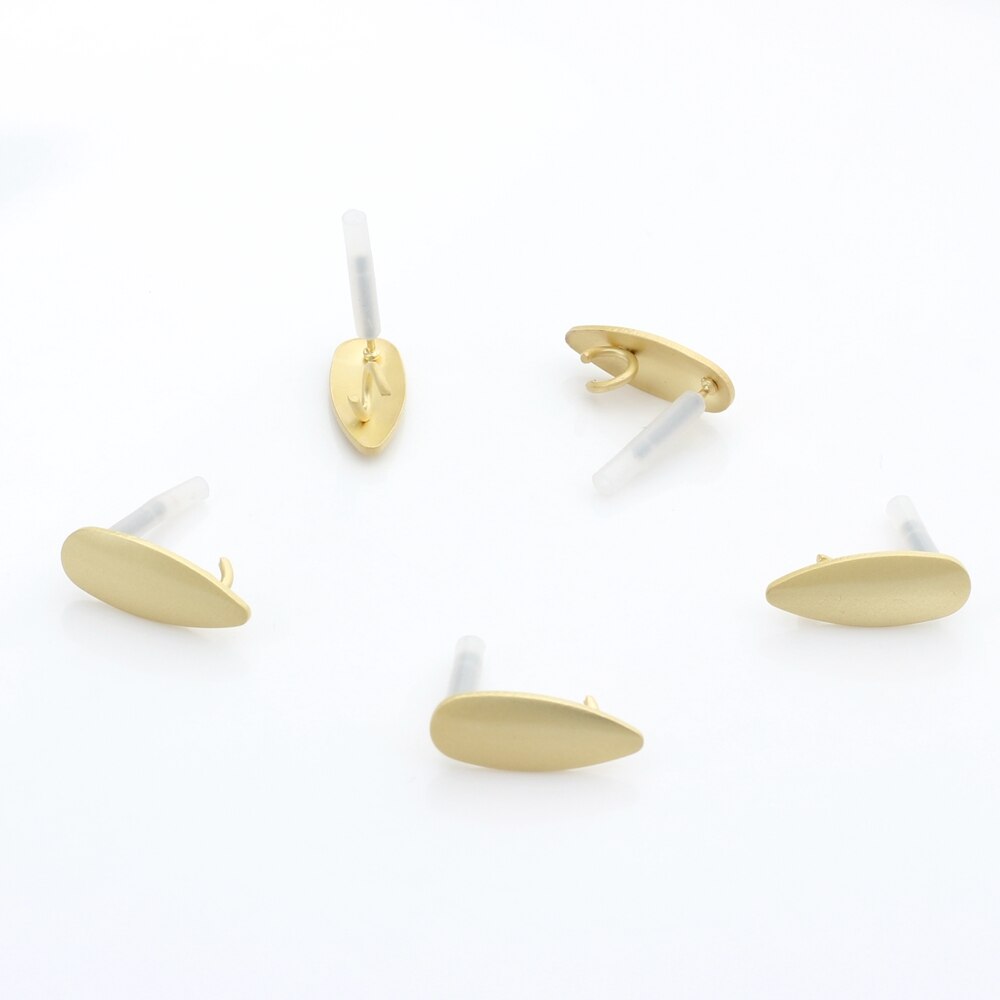 Earrings Jewelry Making Accessories Golden Zinc Alloy Water Earrings Base Connectors Linker 6pcs/lot 7*18mm For DIY