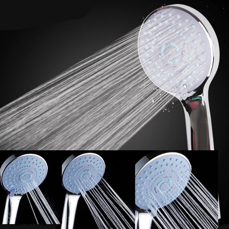 Bad brusehoved sprøjte håndholdbart justerbart vand brusehoveder sæt 3 tilstand spa trykfiltreret badeværelse vandstrømningsbruser