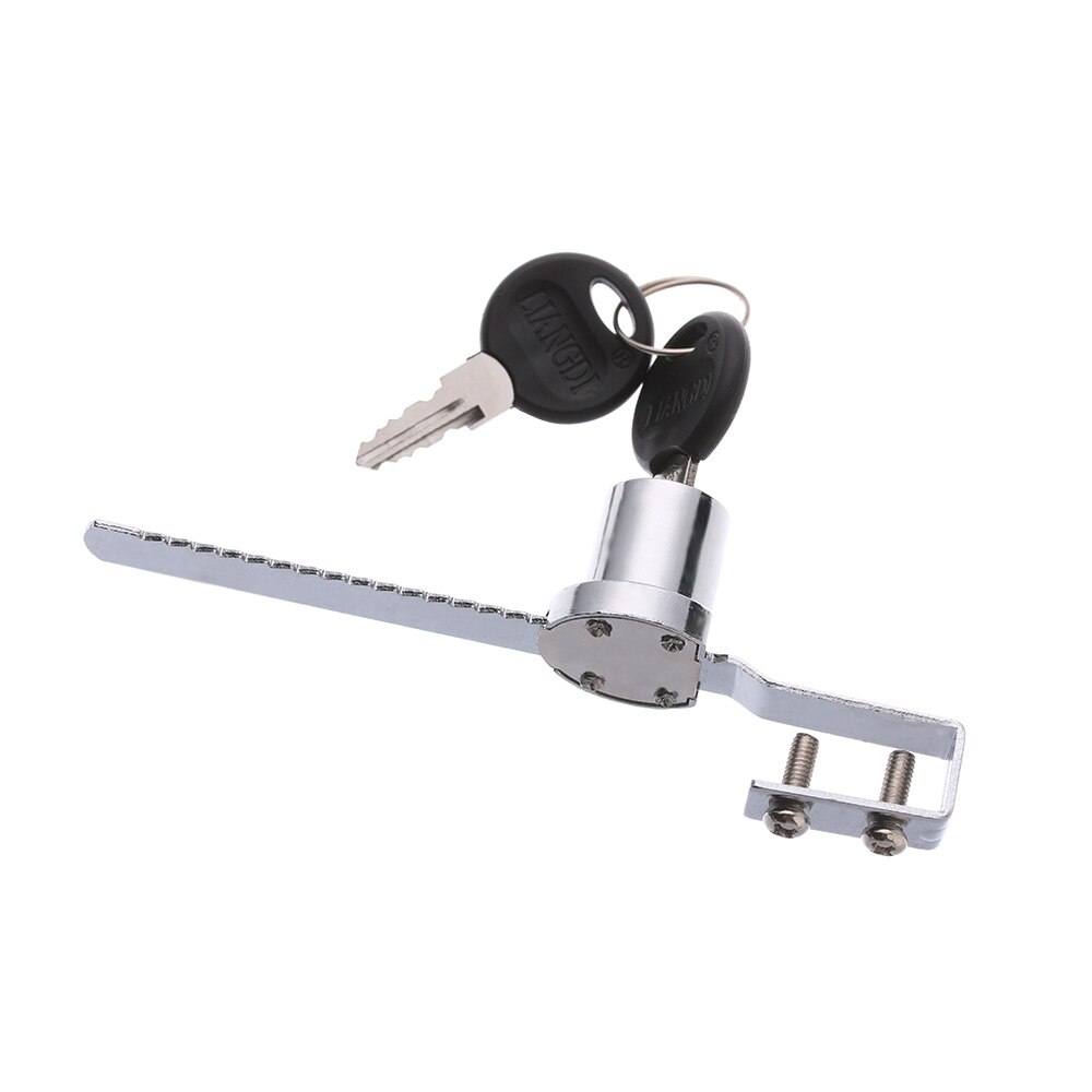 1 set Showcase Display Sliding Glass Door Lock For Display Cabinet + 2 Keys Locksmith Supplies Hardware Accessories