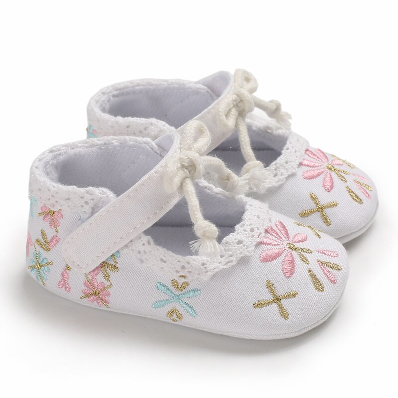 Pasgeboren Schoenen Baby Meisje Baby Katoenen Stof Selling Goedkope Katoen 0-2 Jaar Meisje Schoenen Babyschoenen Peuter meisje