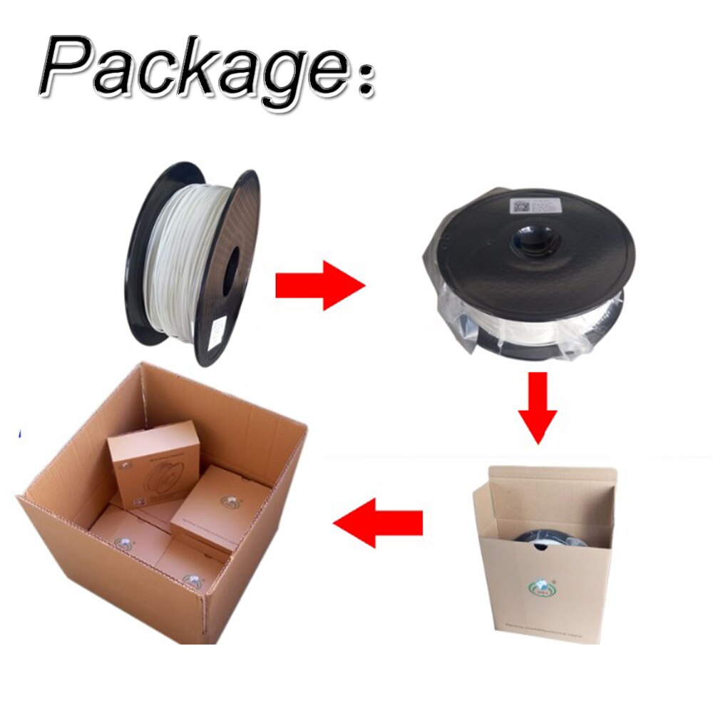 3D Printer Filament 1.75 1kg PLA/ABS White Black plastic Rubber Consumables Material