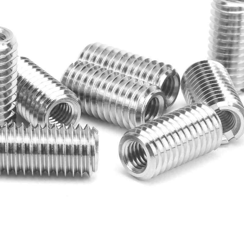 threaded insert thread repair insert Repair Nut Slotted Stainless Steel Thread Extension Reduce Sleeve Conversion Kit