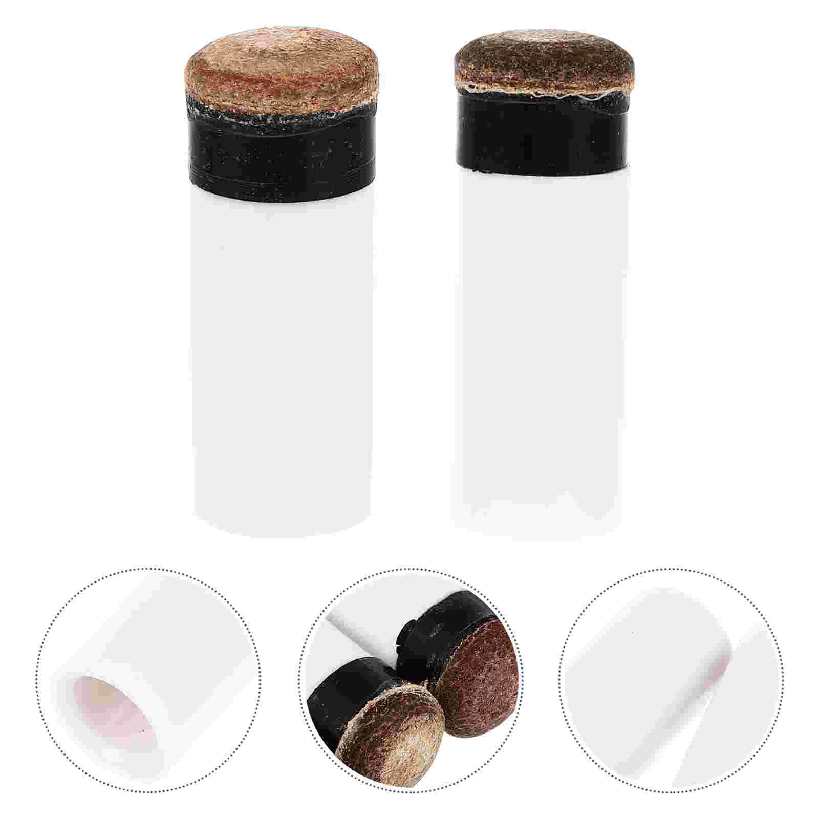 10pcs Billiard Cue Tips Pool Cues Tips Replacements Screw-on Tips for Billiard (White): Default Title