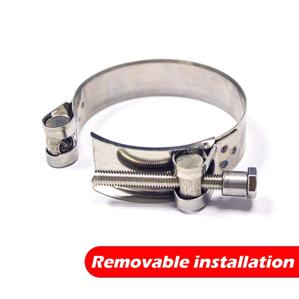 Abrazadera Universal para tubo de escape de Carmon, de acero inoxidable 304, para automóvil, motocicleta, silenciador extensible