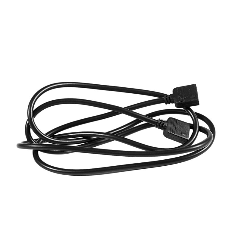 Tiras LED RGB 4 Pin conector hembra a hembra Cable de extensión negro 1M